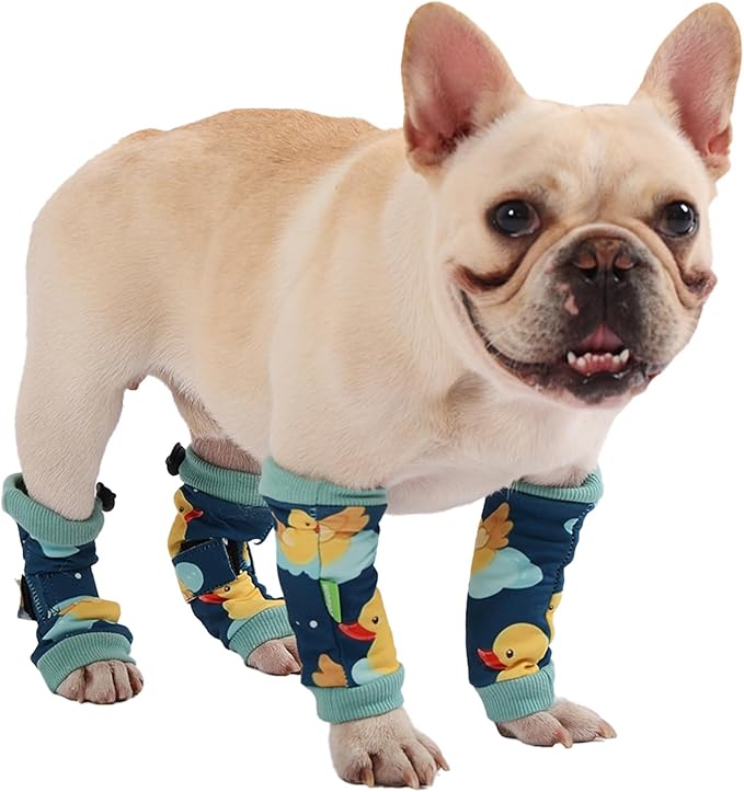PetWarm Dog Recovery Sleeve 4pcs Set, Dog Leg Sleeve, Ideal for Comfort and Support During Pet Recovery, Suitable for Active or Support Recoverying Pet Use, Green, S