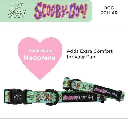 Sassy Woof Dog Collar Scooby-Doo™ - L, Adjustable, Durable, Comfortable and Stylish Pet Accessories for Large Dogs - Officially Licensed