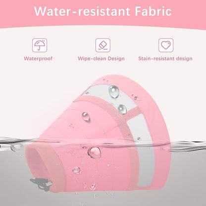 ASENKU Dog Cone Collar, Soft Adjustable Cone for Dogs to Stop Licking, Lightweight Recovery Dog Cone After Surgery, Pet E-Collar for Small, Medium & Large Dogs (Pink, M)