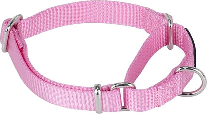 Hyhug Martingale Collar for Dogs Small Pink |Escape - Proof Heavy Duty Nylon Durable No Buckle, Ideal for Training & Daily Walks