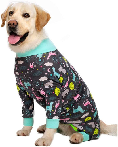 Surgery Recovery Suit Female Male for Dogs After Surgery Medium Large Dogs Onesie,Lightweight Dog Recovery Suit for Shedding Prevent Licking Surgical Wound,Dog Pajamas Pjs,Full Belly