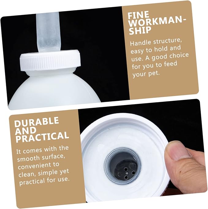 2pcs Calf Feeding Bottles Silicone Newborn Bottle for Dog Feeder for Puppy