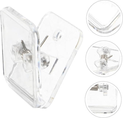 Yardwe 6pcs Transparent Dog Pee Pad Holder Tray Indoor Potty System for Dogs Adhesive Backing for Secure Fit Versatile Puppy Training Pads Holder Easy to Install and Clean