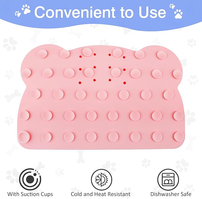Slow Feeder Insert Dog Indoor Pet Bowl (Pink Panda)
