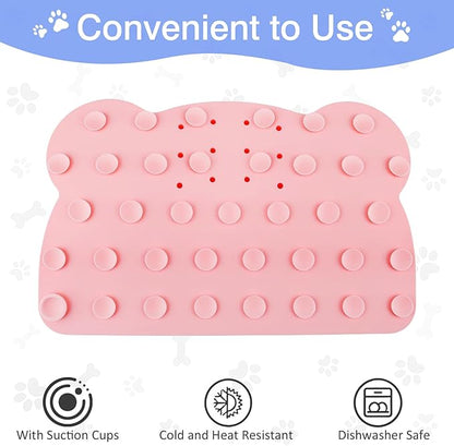 Slow Feeder Insert Dog Indoor Pet Bowl (Pink Panda)