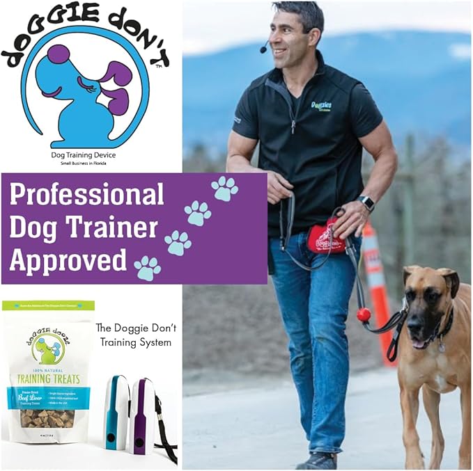 Doggie Don’t Anti Barking Device for Dogs - No Shock Bark Control & Dog Bark Deterrent - Humane Audible Dog Training Tool for Reactive Dogs, Barking, Jumping & Leash Aggression - Replaceable Batteries