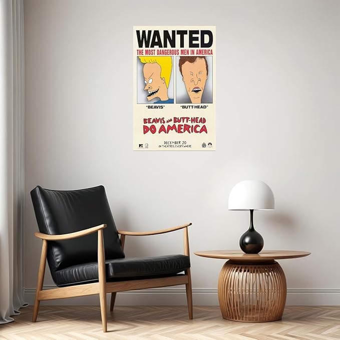 Rectify the Race Beavis And Butthead Do America Movie Mike Judge Bruce Willis 24x36 Poster