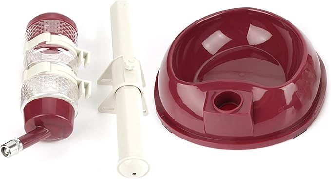KIMISS Adjustable Dog Bowl Food Dispenser Drinking Bowl Feeder for Pets Cats Dogs Blue Professional Accessories for Use (Brown)