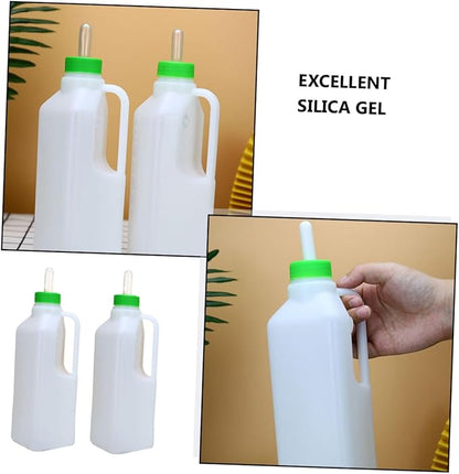 850ml Sheep Milk Feeding Bottle for Calves and Lambs Sturdy Animal Nursing Bottle Replacement Nipples for Livestock Care