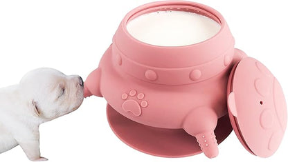Newborn Puppy and Kitten Feeder, Milk Feeding Bowl – 4-Nipple Design for Easy Nursing of Small Pets