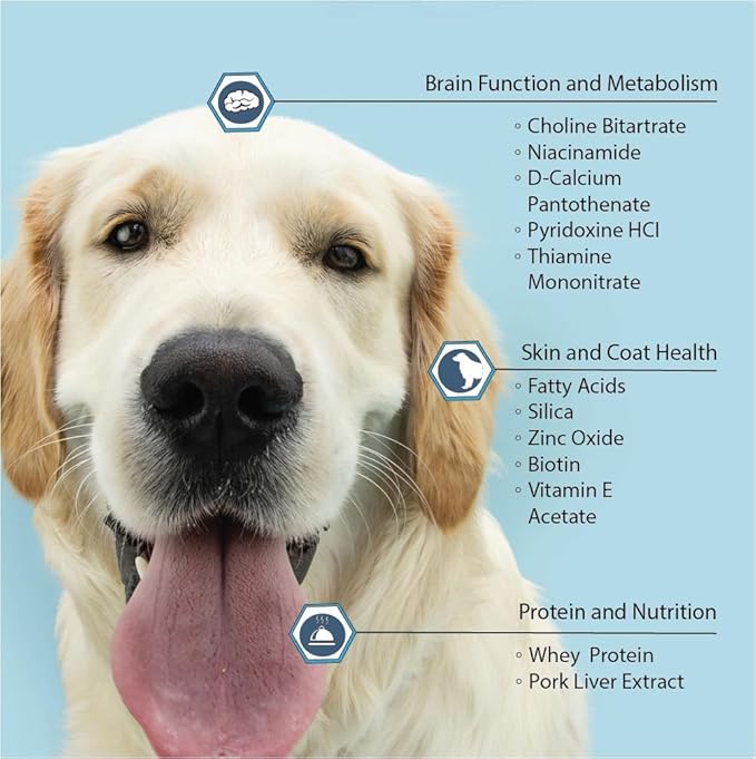 for Dogs Multivitamin & Mineral Supplement, Veterinarian Recommended Vitamin-Mineral Nutritional Support, Daily Chewable Tablets for Skin Coat Energy & Overall Wellness, 60 Chewable Tablets (4.2 oz)