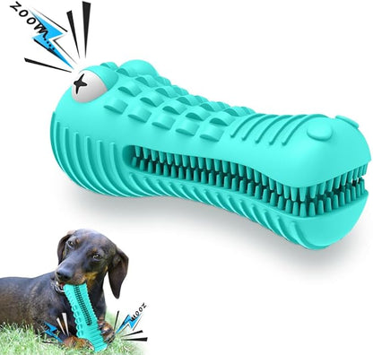 Cutiful Dog Toys for Aggressive Chewers Large Medium Breed, Indestructible Dog Chew Toys, Squeaky Interactive Tough Extremely Durable, Dogs Toothbrush Toys to Keep Them Busy