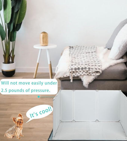 Dog Litter Box with High Walls,Indoor Dog Potty for Small to Medium Dogs,No Spill Pee Pad Holder Tray for Dogs Work with Most Training Pads and Easy to Clean.