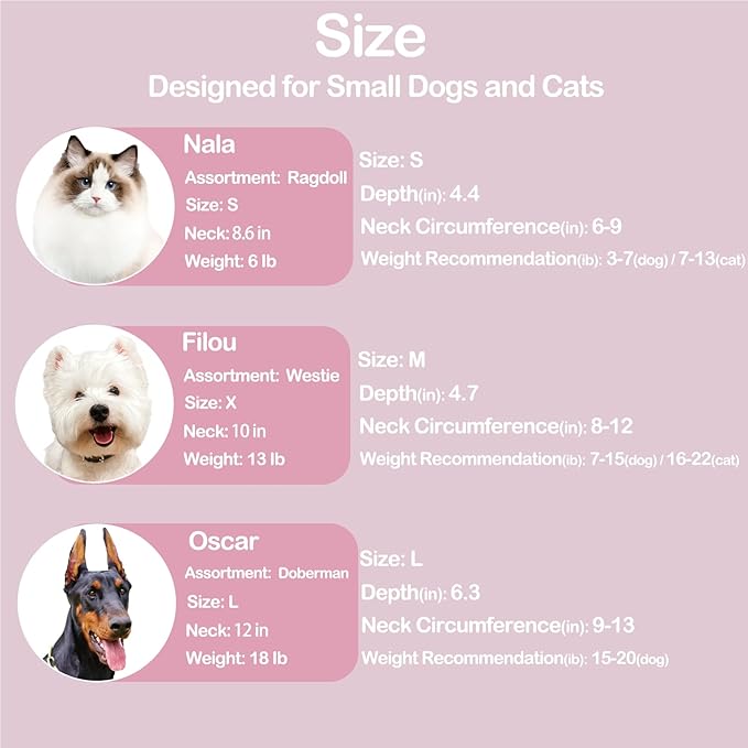 Dog Cone Collar After Surgery, Adjustable Soft Recovery Cone for Small Dogs to Stop Licking, Comfortable Pets Collar for Dogs Anti-Bite Lick Protective Wound