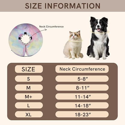 Inflatable Dog Collar, Potective Recovery E Collar for Dogs and Cats, Soft Pet Cone Collar for Small Medium Large Dogs and Cats