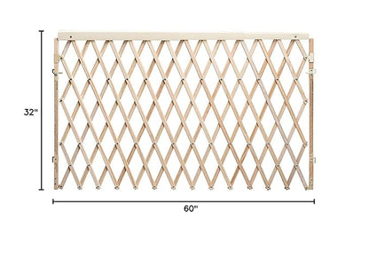 Evenflo Expansion Walk-Thru Room Divider Baby Gate (Natural Wood)
