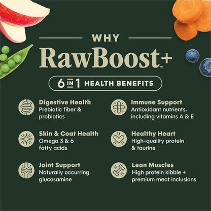 Instinct RawBoost, Natural Dry Dog Food with FreshDried Raw, High Protein, Grain-Free Recipe - Real Salmon, 3.5 lb. Bag