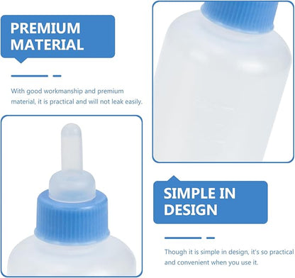 Abaodam 3Pcs Pet Nursing Feeders Cat Milk Bottles for Kittens and Puppies Leak Easy to Use Pet Feeding Supplies for Newborn