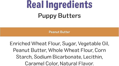 Three Dog Bakery Peanut Butter Lovers Dog Treats, Crunchy Sandwich Cookies for Dogs with Creamy Peanut Butter Filling, 28.8 oz