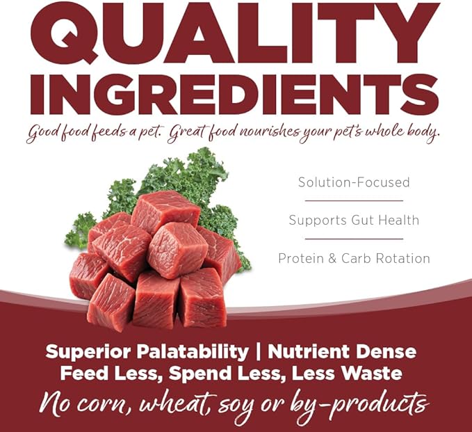 NutriSource Pure Vita Beef & Kale Dog Food, 25LB