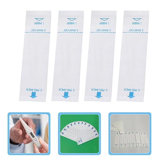 100pcs Digital Probe Tip Covers Disposable Rectal and Oral Sleeves Sanitary Protective Covers and Pet Use