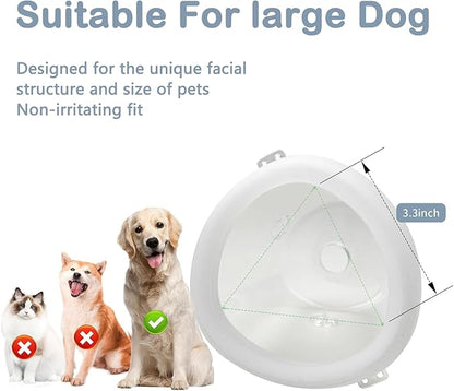 Inhaler Spacer for Large Dogs, pet aerosol Chamber with Silicone Dog mask for Large Dogs, for First aid at Home or Outdoors L
