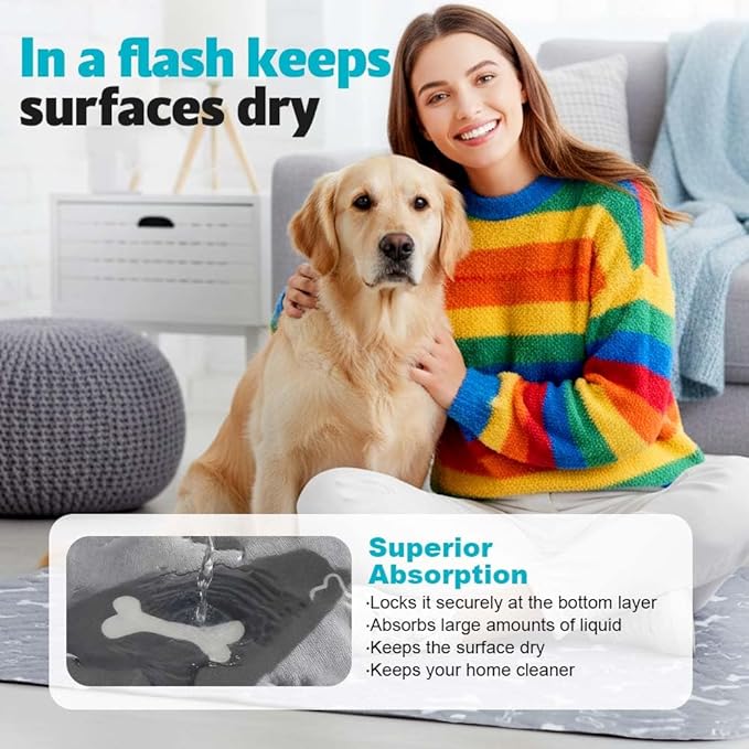 Puppy Pads for Dogs, 2026 New Washable Puppy Pads with Pheromones, Pee Pads for Dogs & Cats, Durable Leak-Proof & Anti-Slip Pet Training Pads for Home & Travel, Reusable (Red, 11.8" x 11.8")