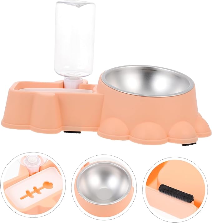 Milisten Multifunctional Pet Feeding Bowl Dog Food Dispenser Water Container Simple Design for Home Use for Feeding and Hydration Needs Easy to and Safe for Pets