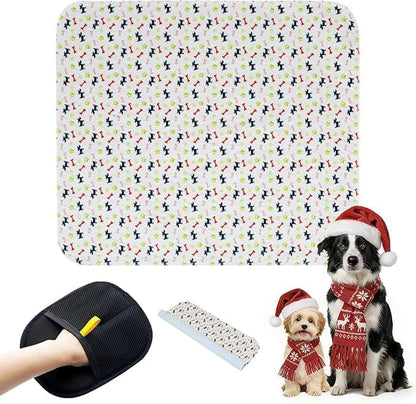 Puppy Pads with Pheromones, Washable Puppy Pee Pads for Dogs Reusable Puppy Pads for Dogs and Cats - Leak & Odor Proof, Non-Slip Base Training Pads for Home & Travel(with Pet Hair Removal Gloves)
