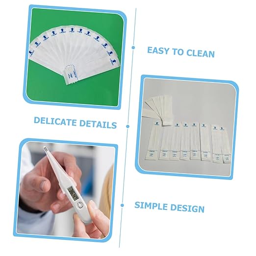 300pcs Thermometer Protective Sleeves for Home Use Paper Material Easy to Use Safe for Pets Accurate Measurement
