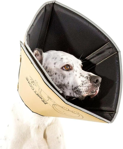 All Four Paws Comfy Cone Pet Cone for Dogs, Cats, X-Small, Tan - Comfortable Soft Dog Cone Collar Alternative for After Surgery, Wound Care, Spay, Neuter - Dog and Cat Recovery Elizabethan-Collar