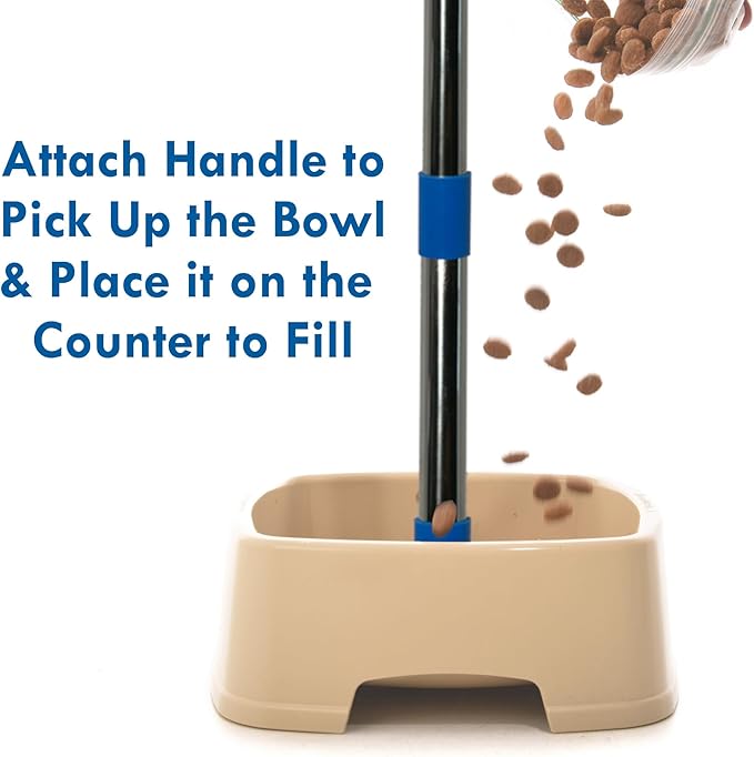 Easy to Feed Pet Bowl with Handle - The Ultimate Reaching Aid and Dog Bowl for Pet Lovers