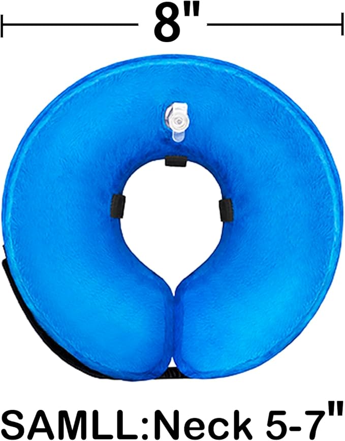 Dog Cone Collar for Small Medium Large Dogs After Surgery, Inflatable Doggie Neck Donut Collar Recovery ECollar, Soft Adjustable Dog Cones Alternative, Protective Pet Cones for Dogs
