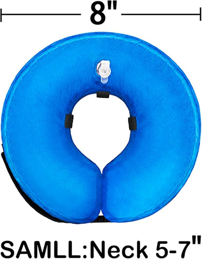 Dog Cone Collar for Small Medium Large Dogs After Surgery, Inflatable Doggie Neck Donut Collar Recovery ECollar, Soft Adjustable Dog Cones Alternative, Protective Pet Cones for Dogs