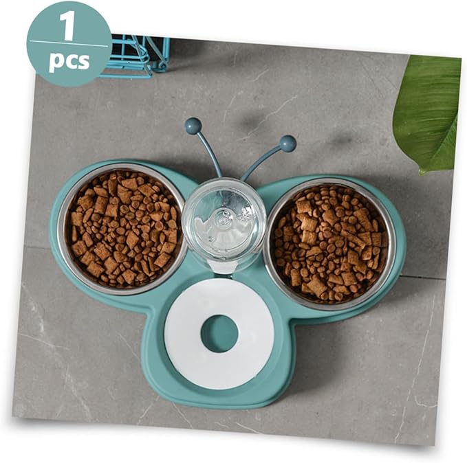BESPORTBLE Triple-use Pet Waterer Feeder Dog Food Dispenser Kitten Feeder Pet Accessory Shatterproof Material