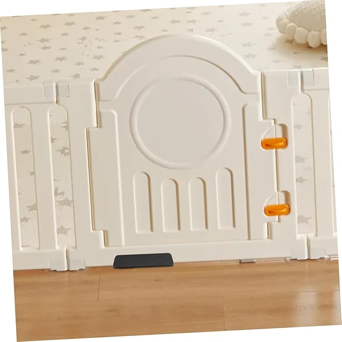 TOYANDONA Safety Door Gate Ramp for Pets Lightweight Kick Plate Accessory for Indoor Use Easy Installation Protective Barrier for Stairways for Dog Gates