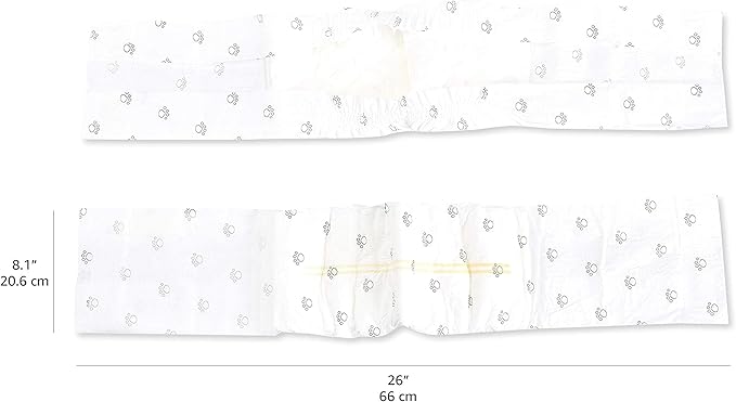 Amazon Basics Male Dog Diapers, Ultra Absorbent Disposable Wrap with Leak Proof Protection, Wetness Indicator, Secure Fit, Breathable, Medium, 30 Count