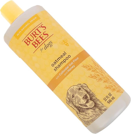 Burt’s Bees for Pets Oatmeal Dog Shampoo with Honey, Soothing Dog Shampoo for Itchy and Sensitive Skin, pH Balanced Formula that Gently Cleans and Moisturizes Dog Coats, 32 Fl Oz - 2 Pack