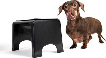 Fluff Trough Elevated Dog Bowl for Food Minimize Neck Strain | 5inch Tall Cat & Dog Feeding Stand | Vet Approved Non-Toxic Silicone Feeder Bowl | Raised Bowl for Medium & Small Dog/Pet with Flat Face