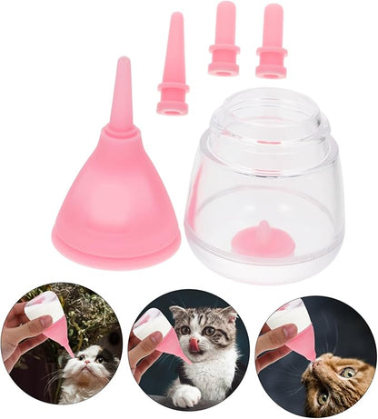 Small PET Feeding Bottle Set Reusable Puppy Milk Feeder Nipple for Kittens and Small Dogs PET Nursing Supplies