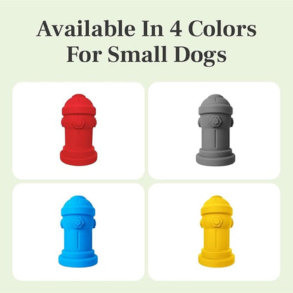 Small Dog Fire Hydrant 4x7 Silicone Soft Potty Training Aid for Small Breeds Under 10lbs Toy Breeds Indoor Outdoor Training Red