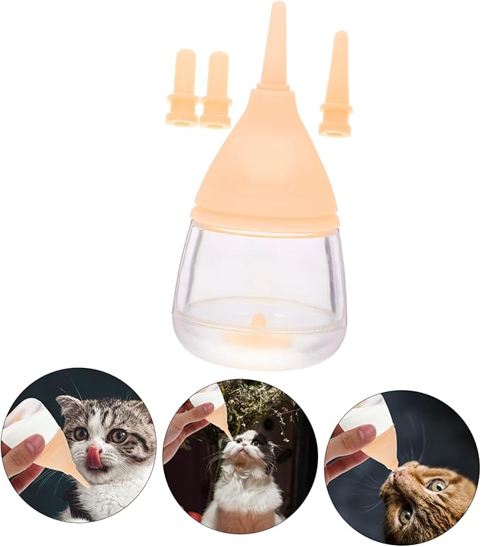 YARNOW Kitten Nursing Bottle Tiny Pet Feeding Tool Puppy Milk Feeder Pet Bottle for Nursing Reusable
