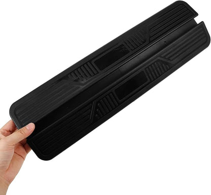 Toyvian 3pcs Indoor Dog Fence with Anti-Slip Threshold Ramp, Adjustable Door Sill Ramp for Safety and Pet Doorways, Black
