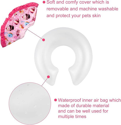 CuteBone Inflatable Cat Cone Collar to Stop Licking After Surgery-Double Adjustable Neck Range P23SO00102S