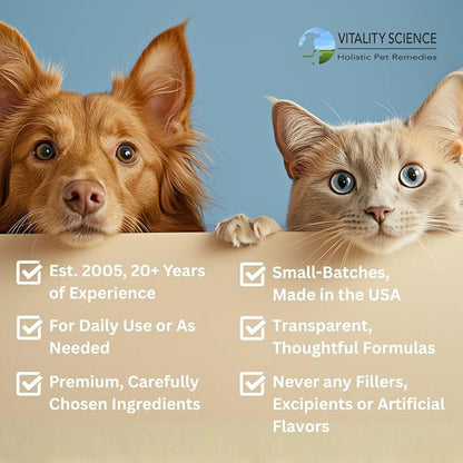 Vitality Science Luxolite Bentonite Clay for Cats and Dogs | Anti Diarrhea, Nausea, Upset Stomach, Loose Stool, Gas Relief | Cleanse for Digestive & Immune Support