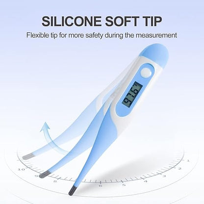 CONTEC Pet Thermometer Dog Thermometer Dual Scale Waterproof Veterinary Thermometer with a Flexible Tip Suitable for Cats/Dogs/Horse/Veterinarian