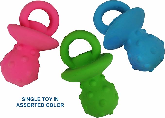 MiniPet Pacifier 4" Latex Dog Toy