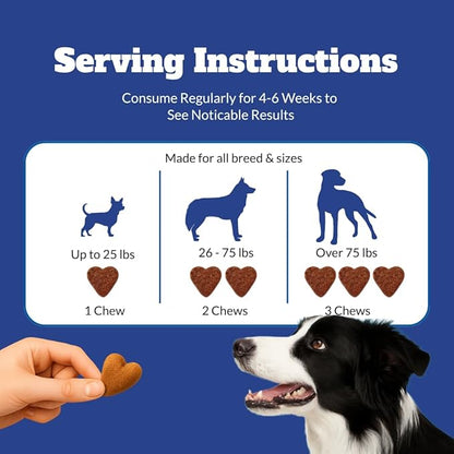 Dog Cat Allergy Itch Relief Chews-Support Paw Licking Treatment, Itchy Skin, Hot Spot & Dry Skin, Skin and Coat Seasonal Allergies, Yeast Balance with Fish Oil, Colostrum, Vitamins & Probiotics-120 Ct