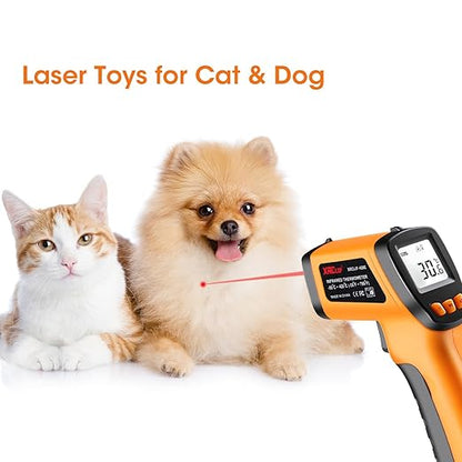 Infrared Thermometer Gun for Cooking, Laser Thermometer Temperature Gun with Adjustable Emissivity, Temp Gun Thermometer, Infrared Laser Thermometer Gun for BBQ, Pizza Oven -58℉～788℉