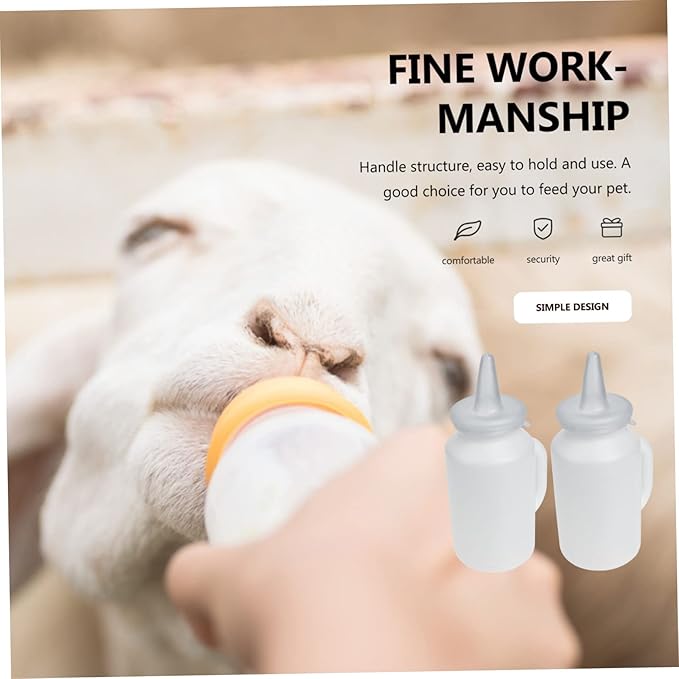 Levemolo 2pcs Bottle for Cats Kitten Nursing Bottle Kitten Milk Pet Feeding Calf Milk Feeding
